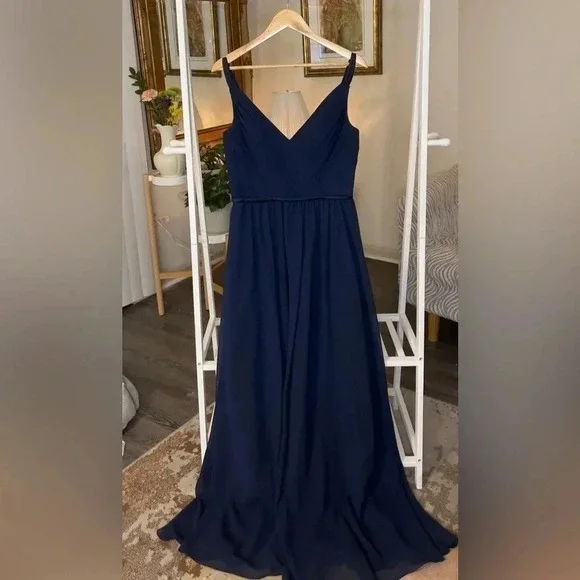 Sorella Vita bridal size 14 — beautiful formal navy gown! - Picture 3 of 7